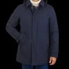 Herno Coats & Jackets | Navy Laminar Nylon Gore-Tex Coat