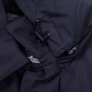 Herno Outerwear | Navy Laminar Nylon Gore-Tex Coat