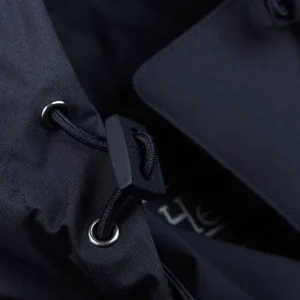 Herno Outerwear | Navy Laminar Nylon Gore-Tex Coat