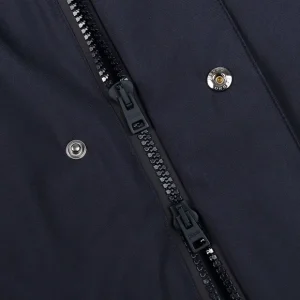 Herno Outerwear | Navy Laminar Nylon Gore-Tex Coat