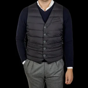 Herno Gilets | Navy Light Goose Down Legend Gilet