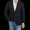 Ring Jacket Blazers | Navy Lightweight Wool Balloon Travel Blazer