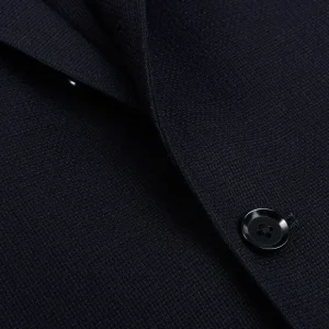 Ring Jacket Blazers | Navy Lightweight Wool Balloon Travel Blazer
