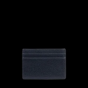 Smythson Wallets | Navy Ludlow Leather Flat Card Holder