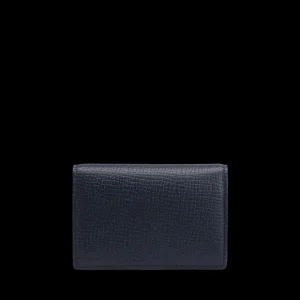 Smythson Wallets | Navy Ludlow Leather Folded Card Case