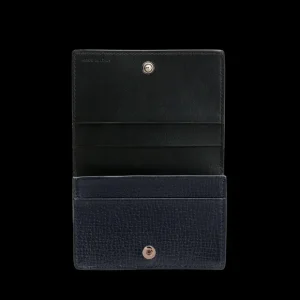 Smythson Wallets | Navy Ludlow Leather Folded Card Case