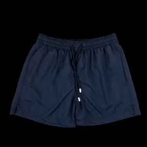 Fedeli Swimwear | Navy Madeira Microfiber Swim Shorts