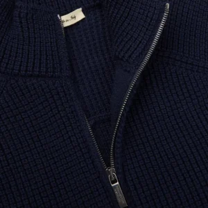 Maurizio Baldassari Outerwear | Navy Merino Wool Brenta Gilet