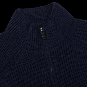 Maurizio Baldassari Outerwear | Navy Merino Wool Brenta Gilet