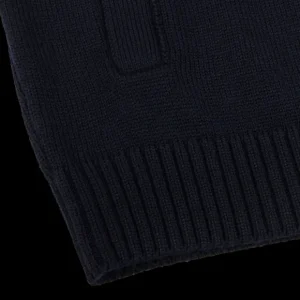 Gran Sasso Knitwear | Navy Merino Wool Button Cardigan