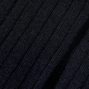 Pantherella Socks | Navy Merino Wool Ribbed Knee Socks