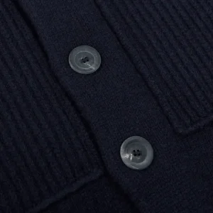 Inis Meain Outerwear | Navy Merino Wool Storm Jacket