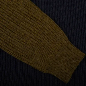 Peregrine Knitwear | Navy Merino Wool Thomas Funky Jumper