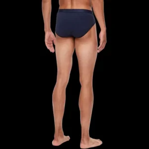 Derek Rose Underwear | Navy Pima Cotton Stretch Mid Briefs