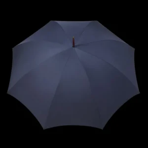 Fox Umbrellas Umbrellas | Navy Polished Maple Handle Umbrella