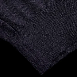 Fedeli Polo Shirts | Navy 140S Wool Polo Shirt