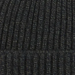 William Lockie Beanies | Navy Seaweed Geelong Lambswool Ribbed Beanie