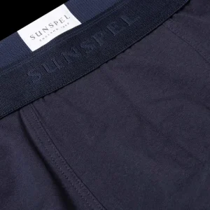 Sunspel Underwear | Navy Stretch Cotton Trunks