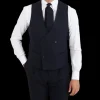 Baltzar Sartorial Suits | Navy Super 100S Wool Db Waistcoat