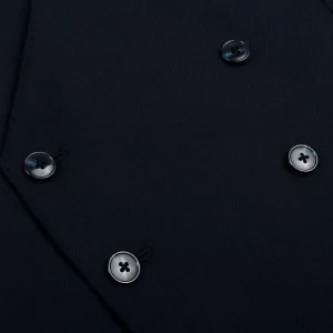 Baltzar Sartorial Suits | Navy Super 100S Wool Db Waistcoat