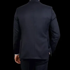 Eduard Dressler Suits | Navy Super 110S Wool Edson Suit Jacket
