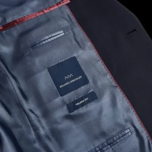 Eduard Dressler Suits | Navy Super 110S Wool Edson Suit Jacket