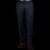 Eduard Dressler Suits | Navy Super 110S Wool Jeff Suit Trousers