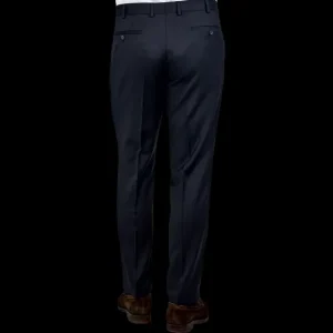 Eduard Dressler Trousers | Navy Super 110S Wool Jeff Suit Trousers