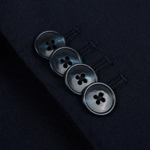 Baltzar Sartorial Suits | Navy Super 100'S Wool Suit Jacket