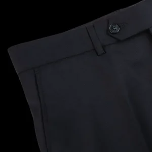 Studio 73 Trousers | Navy Super 130S Wool Suit Trousers