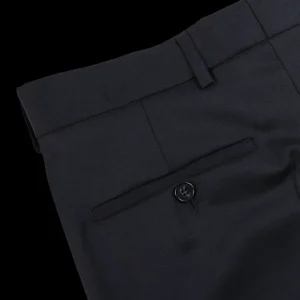 Studio 73 Trousers | Navy Super 130S Wool Suit Trousers