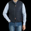 Save The Duck Outerwear | Navy Technical Down Adam Nylon Gilet