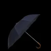 Fox Umbrellas Umbrellas | Navy Telescopic Maple Handle Umbrella