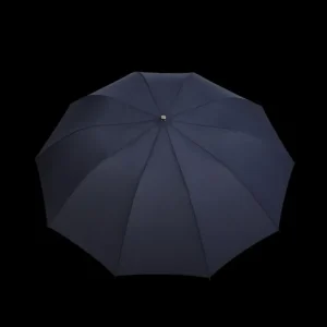 Fox Umbrellas Umbrellas | Navy Telescopic Maple Handle Umbrella