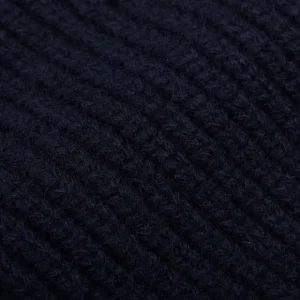 Inis Meain Knitwear | Navy Wool Cashmere Boatbuilder Rollneck