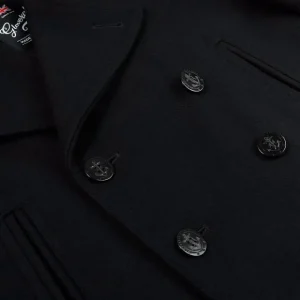 Gloverall Outerwear | Navy Wool Churchill Peacoat