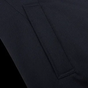 Herno Coats & Jackets | Navy Wool Twill Beaver Collar Jacket