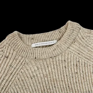 Peregrine Sweaters | Oatmeal Beige Merino Wool Ford Crewneck