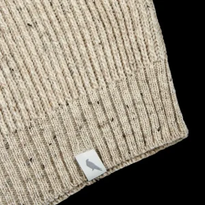 Peregrine Knitwear | Oatmeal Beige Merino Wool Ford Crewneck