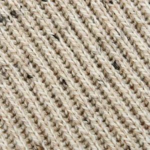 Peregrine Knitwear | Oatmeal Beige Merino Wool Ford Crewneck