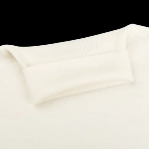 Gran Sasso Knitwear | Off White Extra Fine Merino Roll Neck