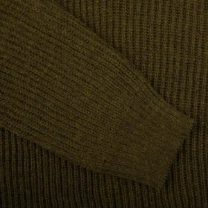 Peregrine Sweaters | Olive Green Merino Wool Ford Crewneck