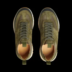 CQP Sneakers | Olive Green Suede Rubber Vertex Trail Runner