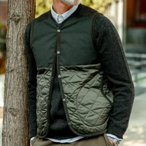 Lavenham Outerwear | Olive Green Thornham Technical Gilet