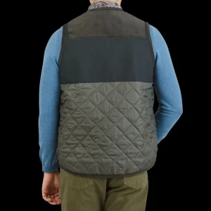 Lavenham Outerwear | Olive Green Thornham Technical Gilet