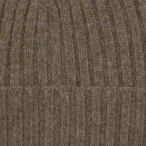 Amanda Christensen Beanies | Olive Ribbed Cashmere Beanie