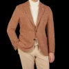 Studio 73 Blazers | Orange Herringbone Wool Tweed Blazer