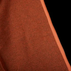 Universal Works Outerwear | Orange Wool Fleece Zip Waistcoat