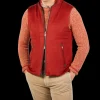 Maurizio Baldassari Outerwear | Paprika Red Water Repellent Pure Cashmere Gilet