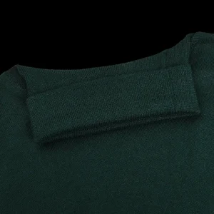 Gran Sasso Knitwear | Petrol Green Extra Fine Merino Roll Neck